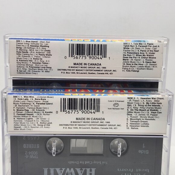 All The Best From Hawaii Double Cassette Madacy Canada Import - Picture 2 of 10